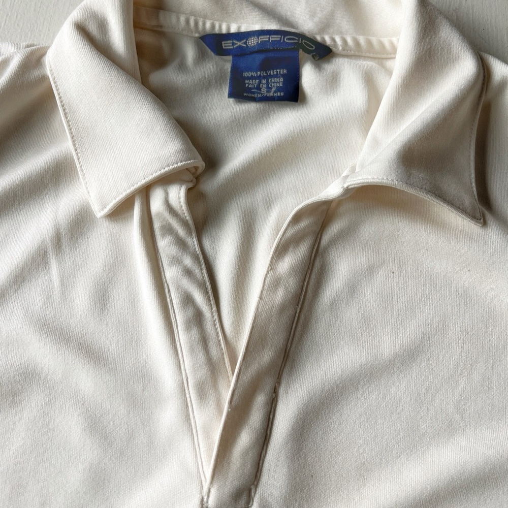 Exofficio Women's White Button Down Shirt - Picture 2 of 3